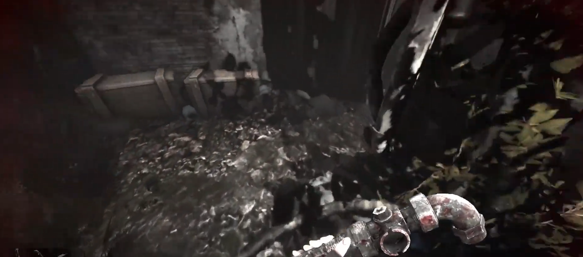 The blue block door that leads to the maintenance tunnels, now unlocked with the Blue Block Key